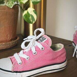 Converse Pink Low-Top Sneakers